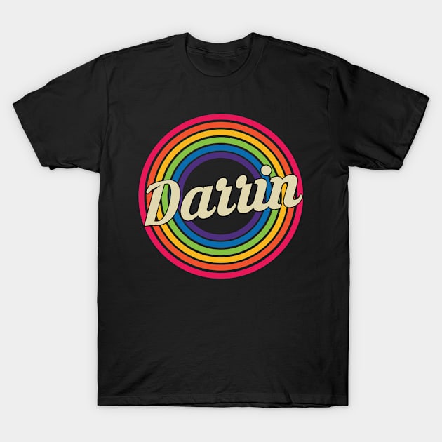 Darrin - Retro Rainbow Style T-Shirt by MaydenArt